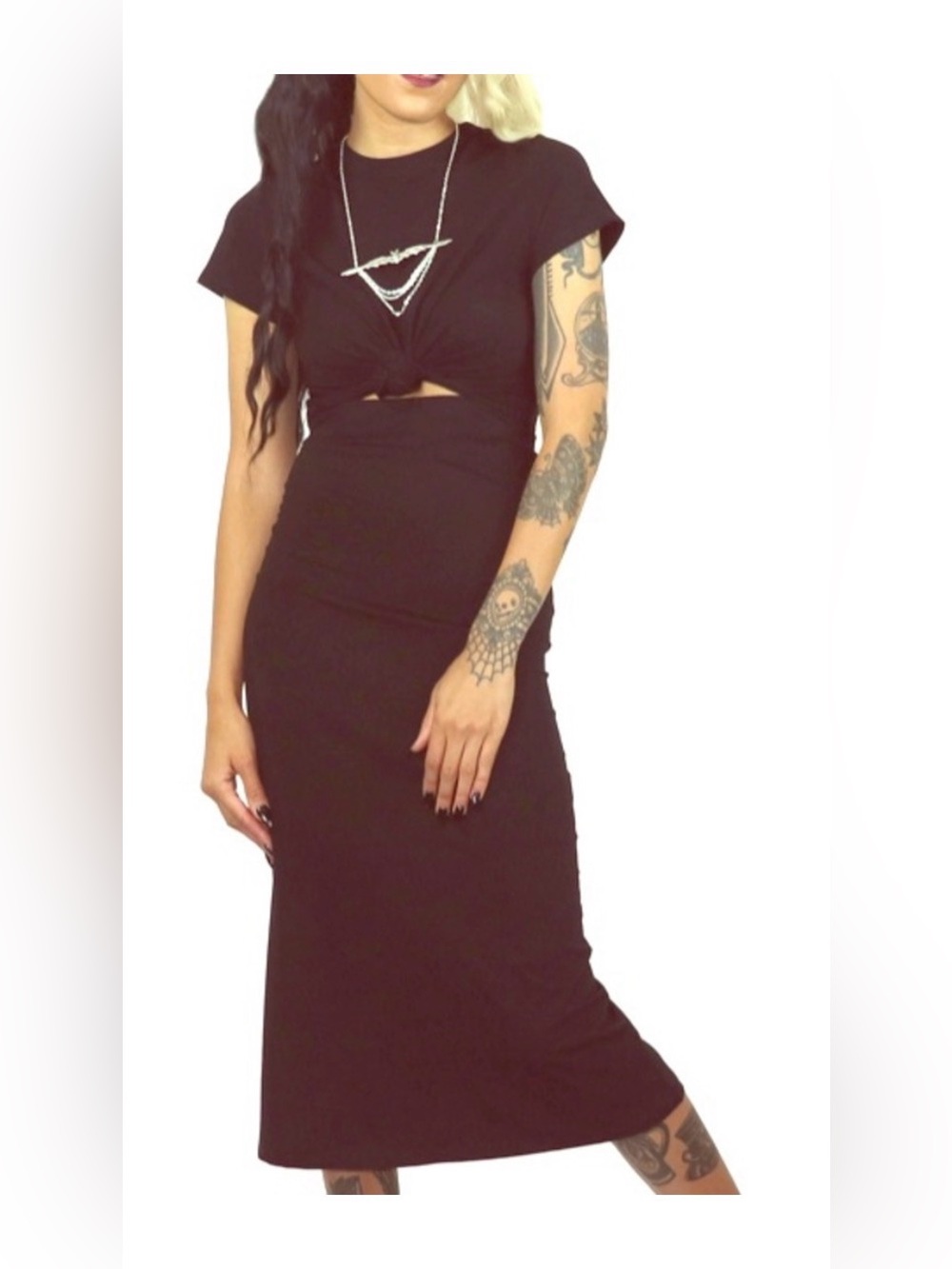 Black Foxblood dress large NWOT